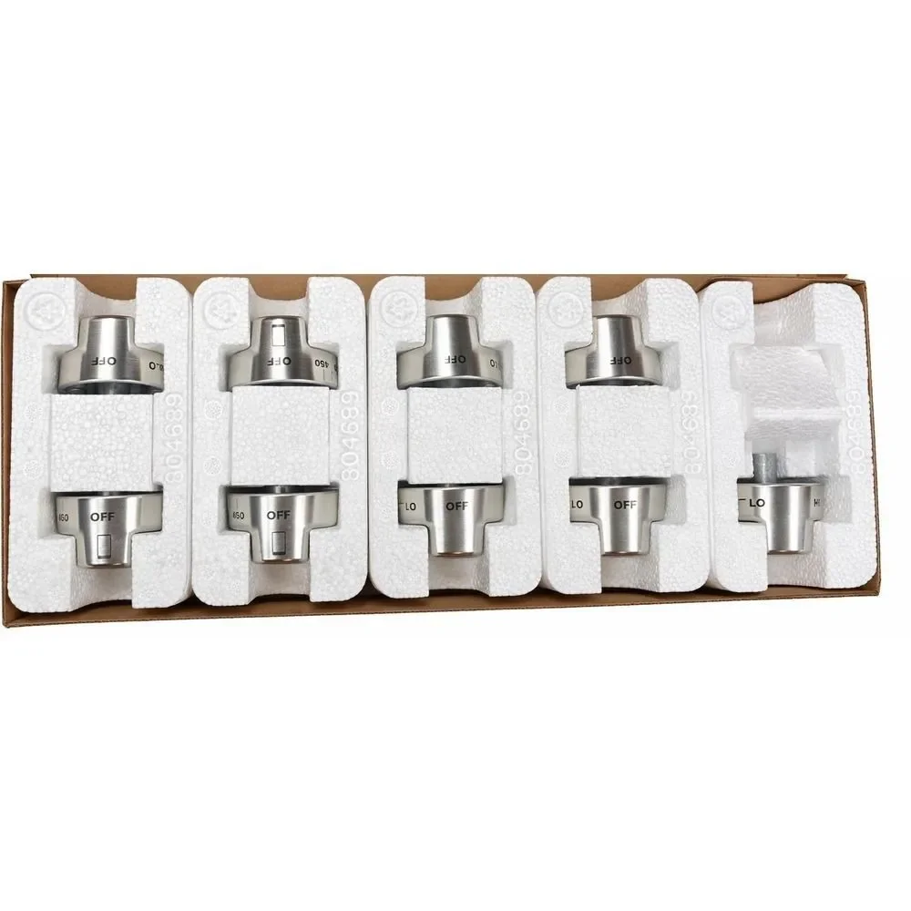 Wolf 820491 SRT Stainless Steel Knob Kit Appliance Replacement New Open Box